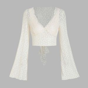 White lace wrap top WITH TAGS